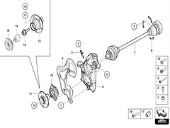 Lamborghini Aventador Front Left Wheel Bearing Housing