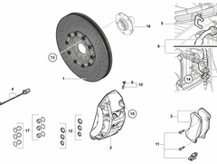 Lamborghini Brake Caliper (Without Pads) – Original Aventador Model