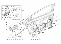 Lamborghini Right Support Upper Suspension Rear for Diablo