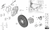 Lamborghini Aventador Brake Caliper Without OEM Pads