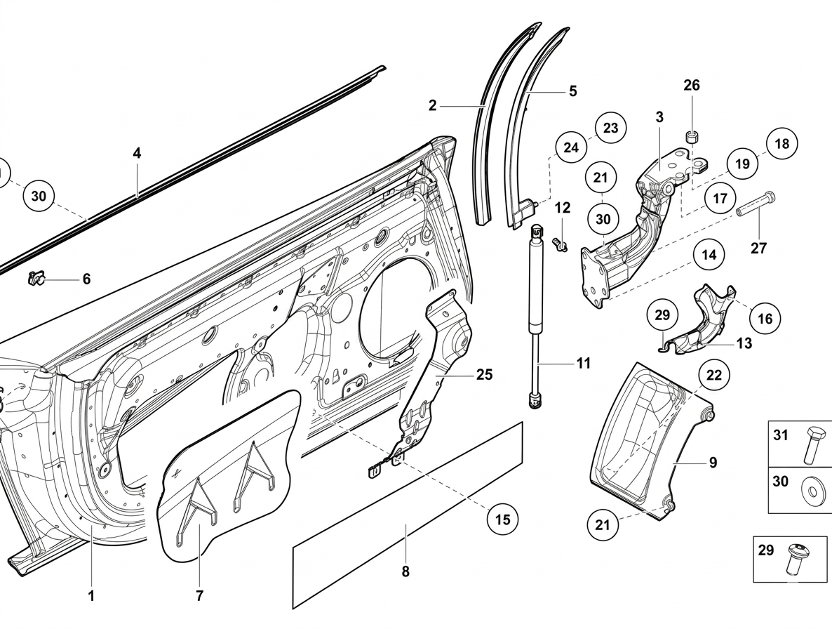 Lamborghini Aventador OEM Door Hinge 470831412G for Cars