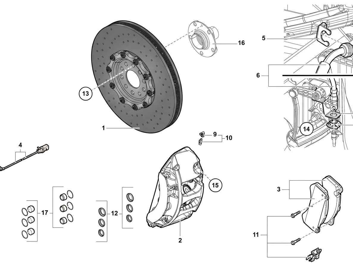 Lamborghini Brake Caliper (Without Pads) – Original Aventador Model