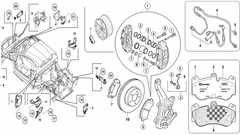 Lamborghini OEM Brake Pads (Disc Set) 4S0698151M