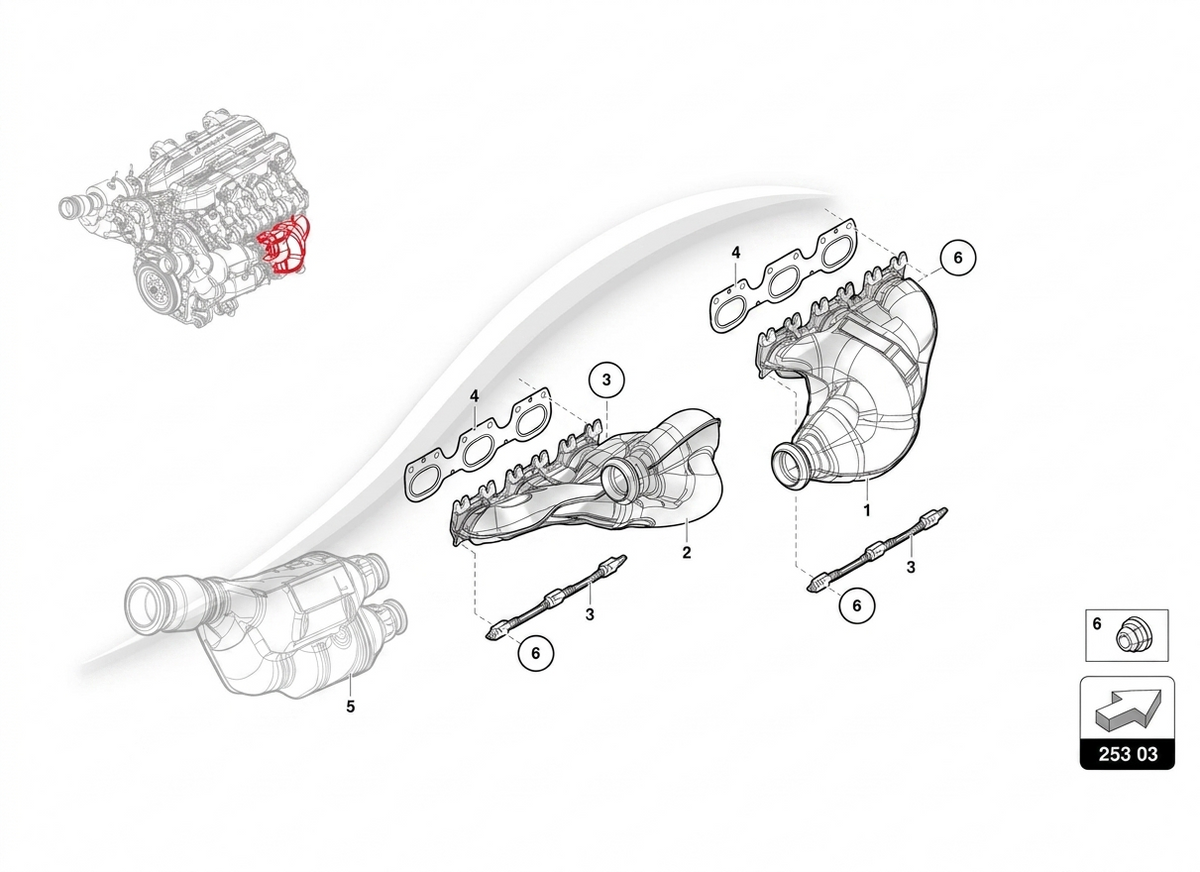Lamborghini OEM Exhaust Manifold for Revuelto Coupe